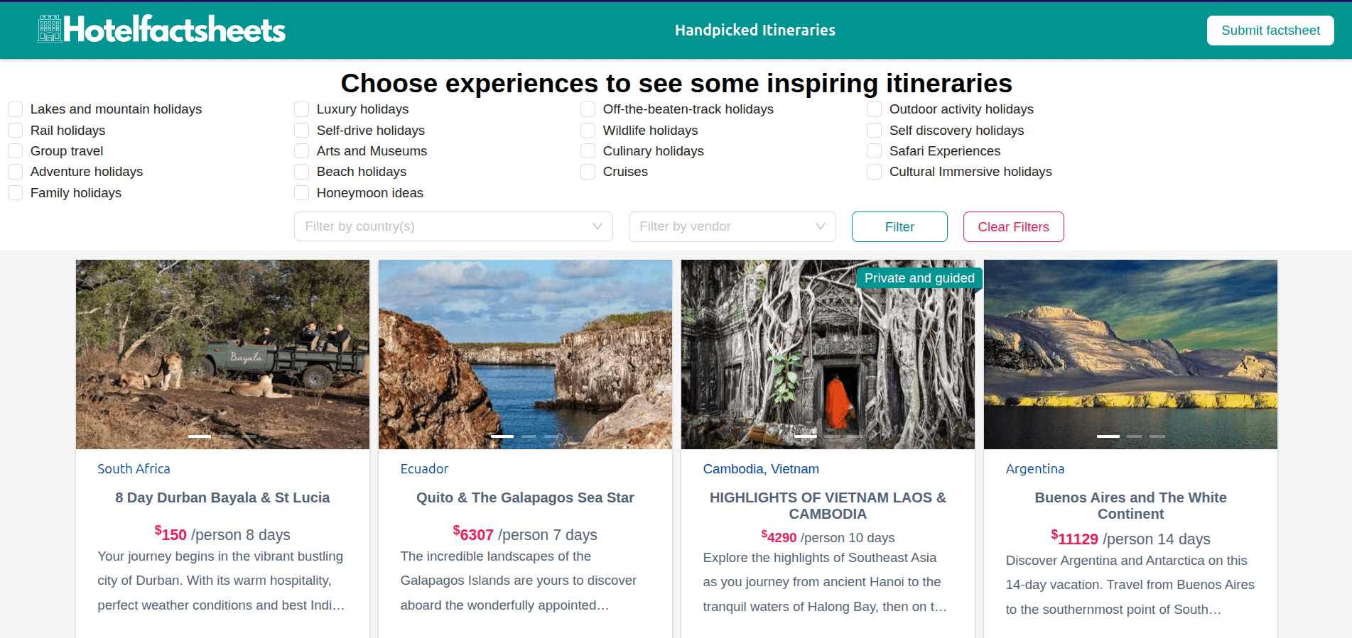 Hotel Factsheets Info